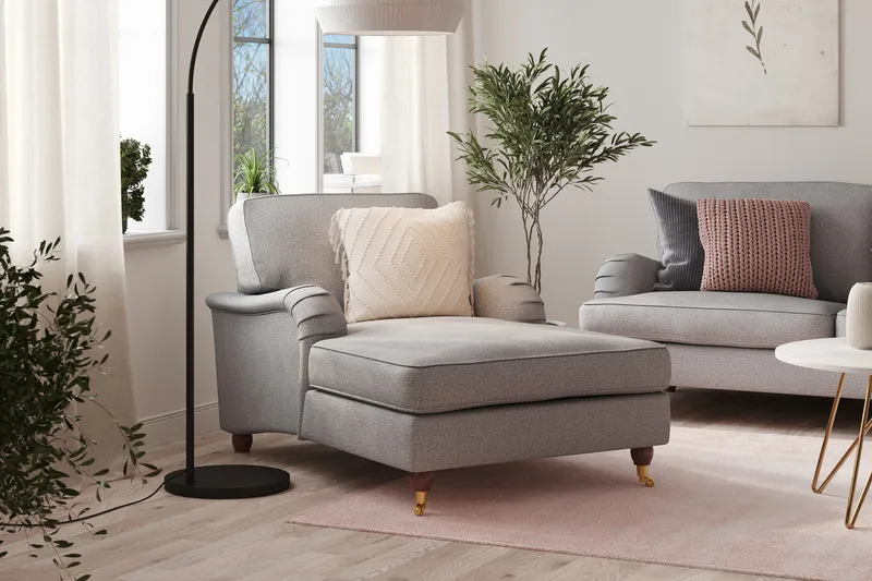 Howard Lyx Sjeselonglenestol - Grå - Møbler - Stoler & lenestoler - Lenestoler - Sjeselonglenestol & divanlenestol