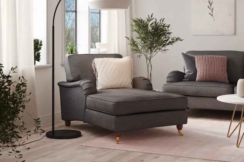 Howard Lyx Sjeselonglenestol - Mørkegrå - Møbler - Stoler & lenestoler - Lenestoler - Sjeselonglenestol & divanlenestol