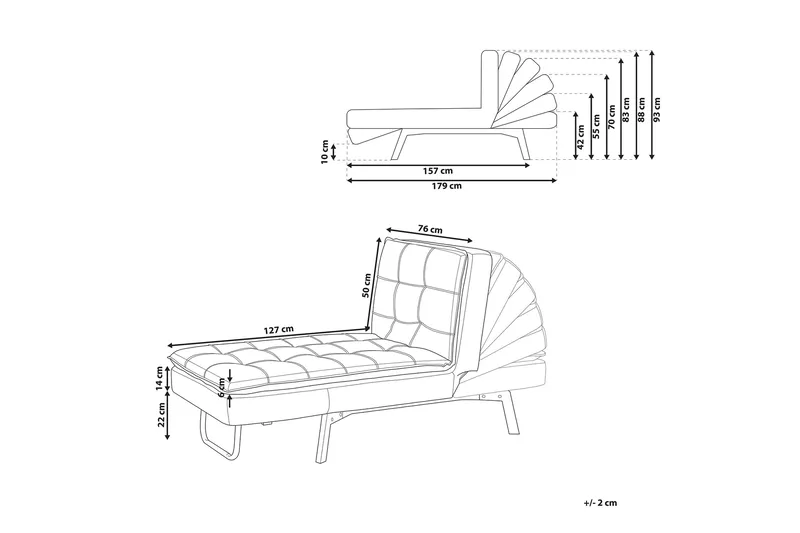 Karyne Sjeselong Fløyel - Rosa - Møbler - Stoler & lenestoler - Lenestoler - Sjeselonglenestol & divanlenestol