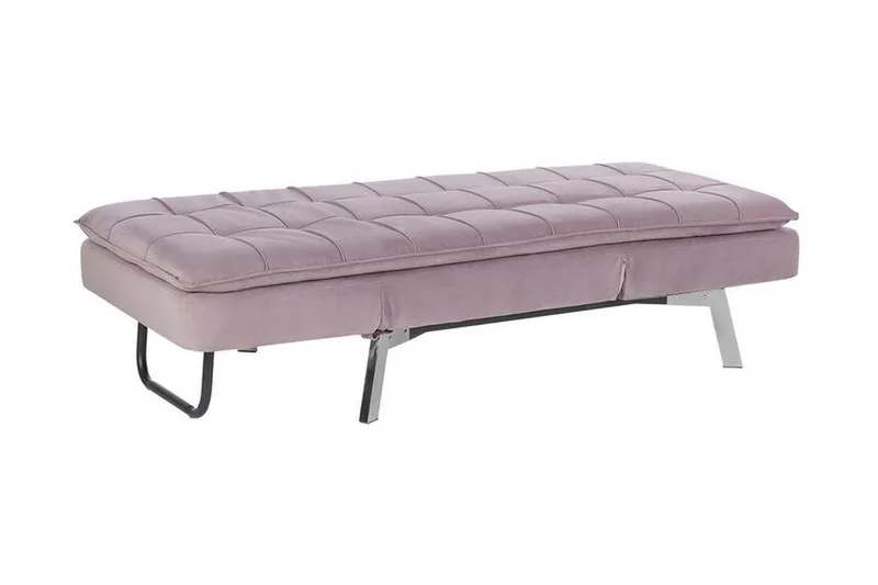 Karyne Sjeselong Fløyel - Rosa - Møbler - Stoler & lenestoler - Lenestoler - Sjeselonglenestol & divanlenestol