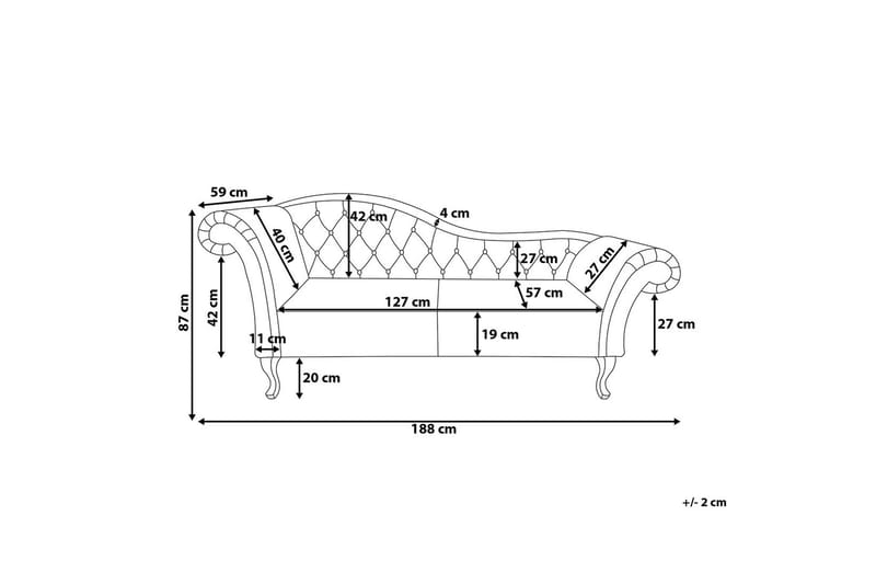 Lattes Sjeselong - Flerferget - Møbler - Sofaer - Dagsenger