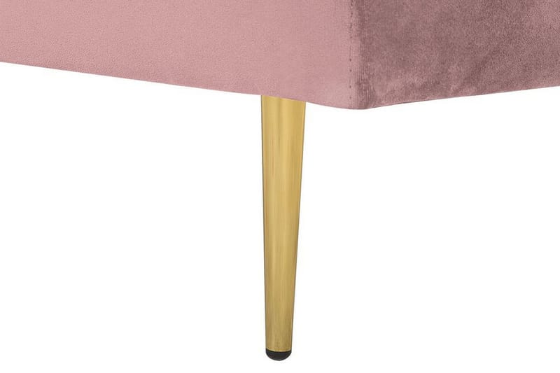 Llanfach Sjeselong Høyre Fløyel - Rosa - Møbler - Stoler & lenestoler - Lenestoler - Sjeselonglenestol & divanlenestol