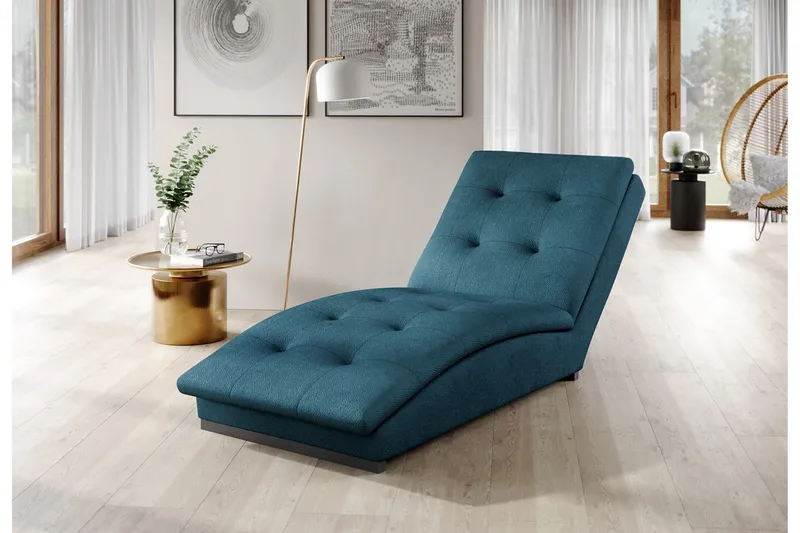 Manwi Sjeselonglenestol - Blå - Møbler - Stoler & lenestoler - Lenestoler - Sjeselonglenestol & divanlenestol