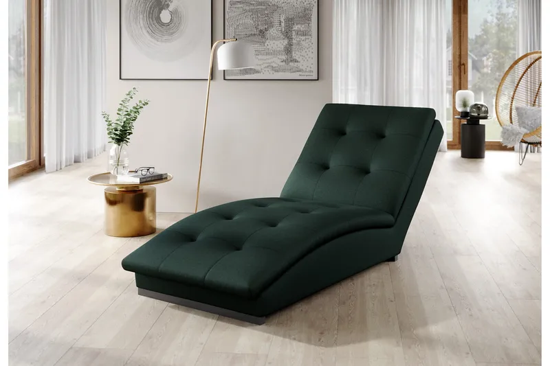 Manwi Sjeselonglenestol - Grønn - Møbler - Stoler & lenestoler - Lenestoler - Sjeselonglenestol & divanlenestol