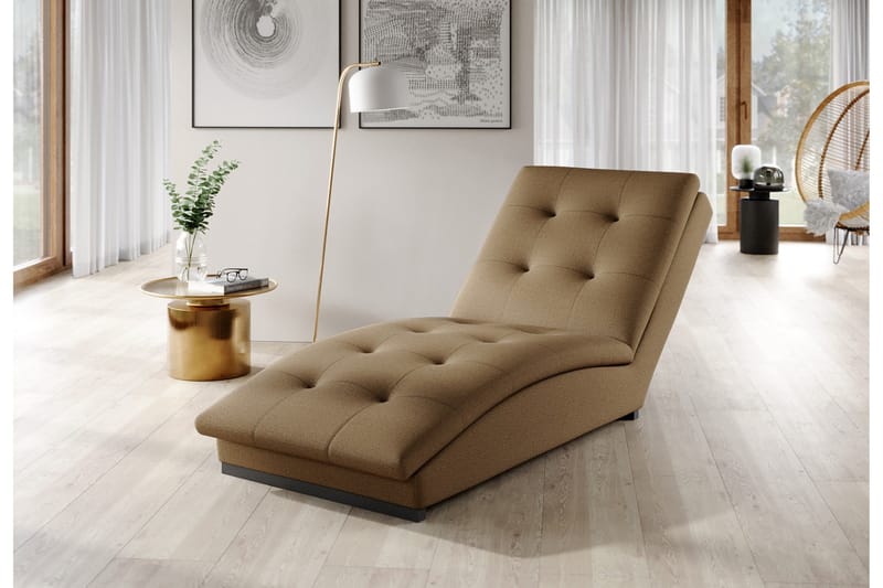 Manwi Sjeselonglenestol - Gull - Møbler - Stoler & lenestoler - Lenestoler - Sjeselonglenestol & divanlenestol