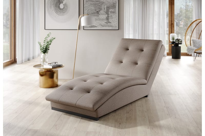 Manwi Sjeselonglenestol - Lys grå - Møbler - Stoler & lenestoler - Lenestoler - Sjeselonglenestol & divanlenestol