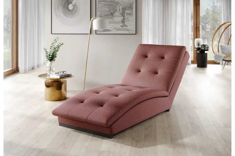 Manwi Sjeselonglenestol - Rosa - Møbler - Stoler & lenestoler - Lenestoler - Sjeselonglenestol & divanlenestol