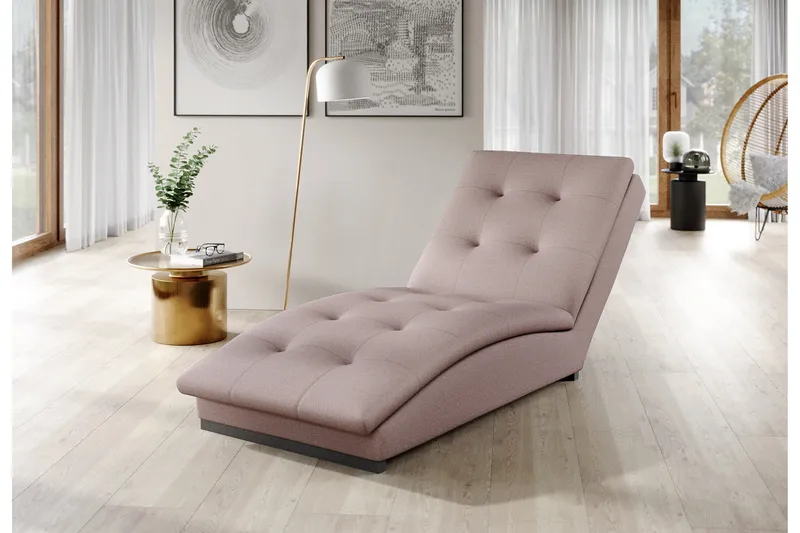 Manwi Sjeselonglenestol - Rosa - Møbler - Stoler & lenestoler - Lenestoler - Sjeselonglenestol & divanlenestol