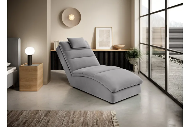 Masaji Sjeselonglenestol - Grå - Møbler - Stoler & lenestoler - Lenestoler - Sjeselonglenestol & divanlenestol