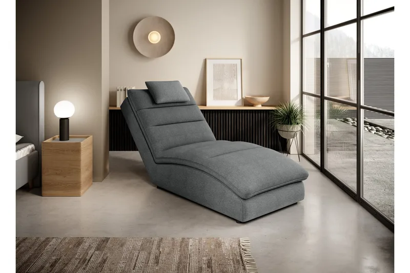 Masaji Sjeselonglenestol - Grå - Møbler - Stoler & lenestoler - Lenestoler - Sjeselonglenestol & divanlenestol