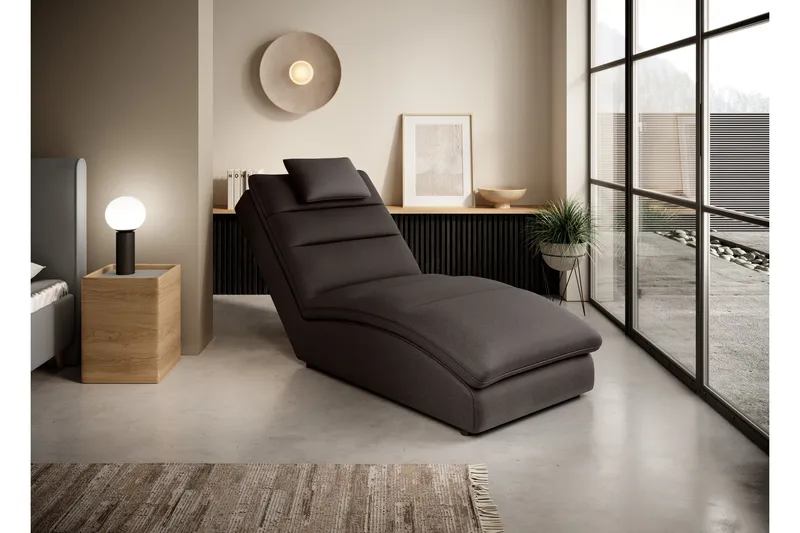 Masaji Sjeselonglenestol - Svart - Møbler - Stoler & lenestoler - Lenestoler - Sjeselonglenestol & divanlenestol