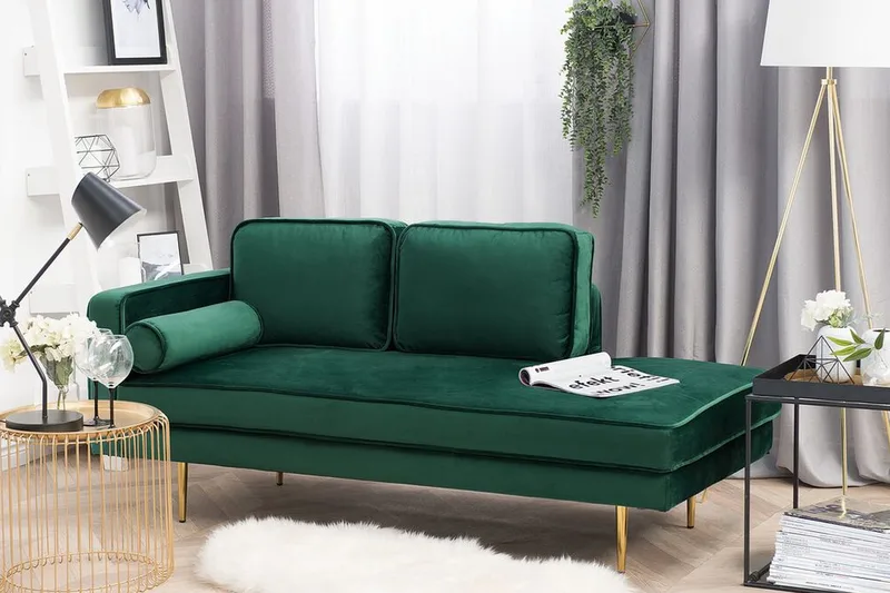 Miramas Sjeselong - Grønn - Møbler - Stoler & lenestoler - Lenestoler - Sjeselonglenestol & divanlenestol