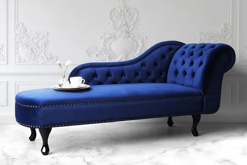 Nimes Sjeselong - Blå - Møbler - Stoler & lenestoler - Lenestoler - Sjeselonglenestol & divanlenestol