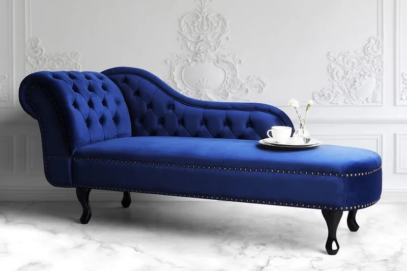 Nimes Sjeselong - Blå - Møbler - Stoler & lenestoler - Lenestoler - Sjeselonglenestol & divanlenestol