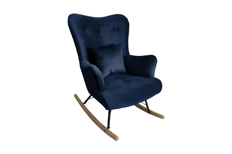 Skandynawski Lenestol, Fløyel/Blå