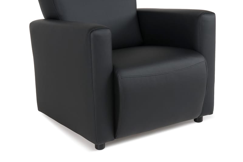 Charles Stol - Svart PU - Møbler - Stoler & lenestoler - Lenestoler - Lenestol skinn