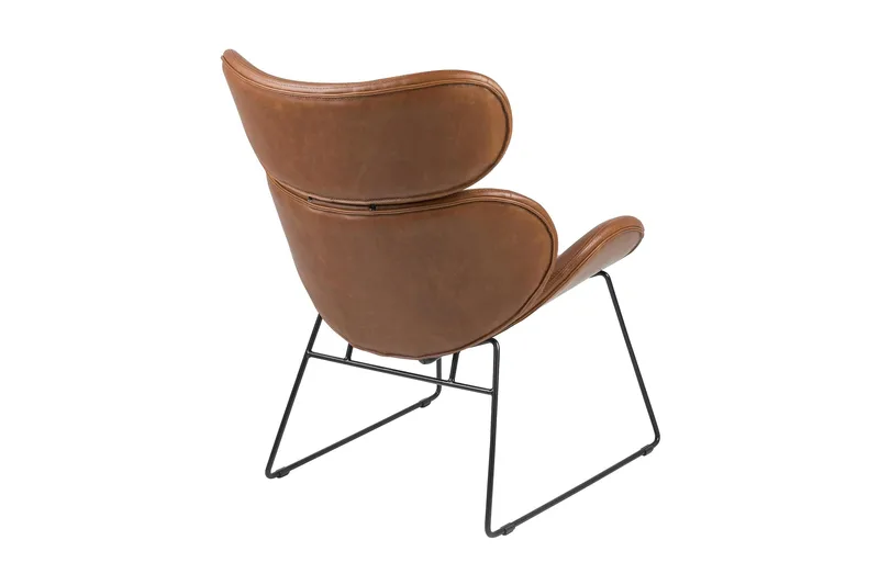 Deprema Lenestol - Brun - Møbler - Stoler & lenestoler - Lenestoler - Lenestol skinn