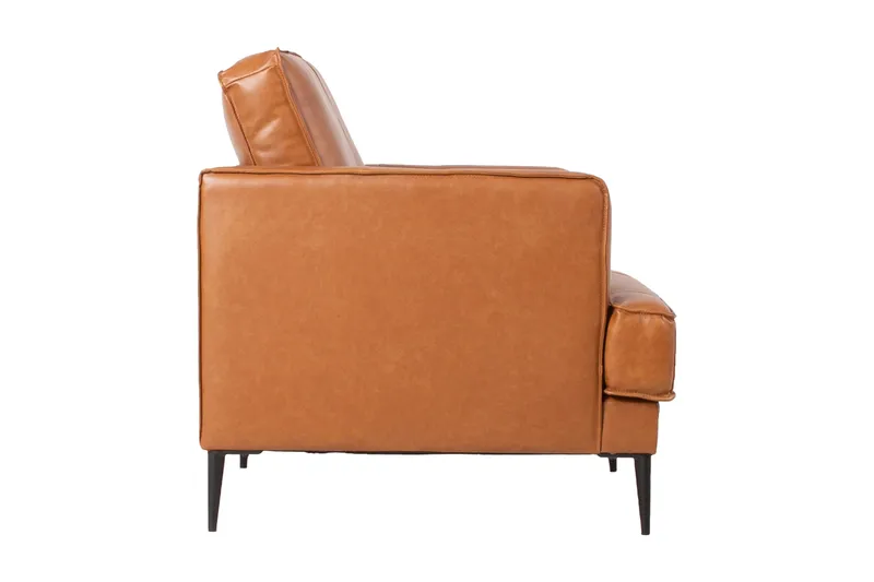 Leo Lenestol Lysebrun - Møbler - Stoler & lenestoler - Lenestoler - Lenestol skinn