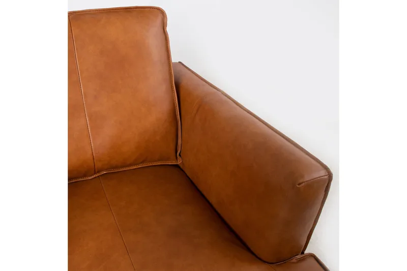 Leo Lenestol Lysebrun - Møbler - Stoler & lenestoler - Lenestoler - Lenestol skinn