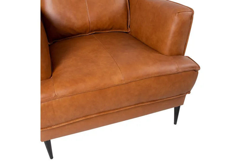 Leo Lenestol Lysebrun - Møbler - Stoler & lenestoler - Lenestoler - Lenestol skinn