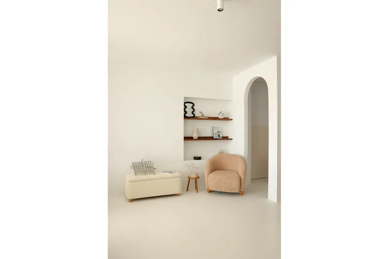 Slon Öronlappsfåtölj - Beige - Møbler - Stoler & lenestoler - Lenestoler - Ørelappstol