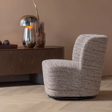 Snurrestol Atty - Beige melange - Møbler - Stoler & lenestoler - Lenestoler - Lenestoler uten armlene