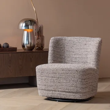 Snurrestol Atty - Beige melange - Møbler - Stoler & lenestoler - Lenestoler - Lenestoler uten armlene