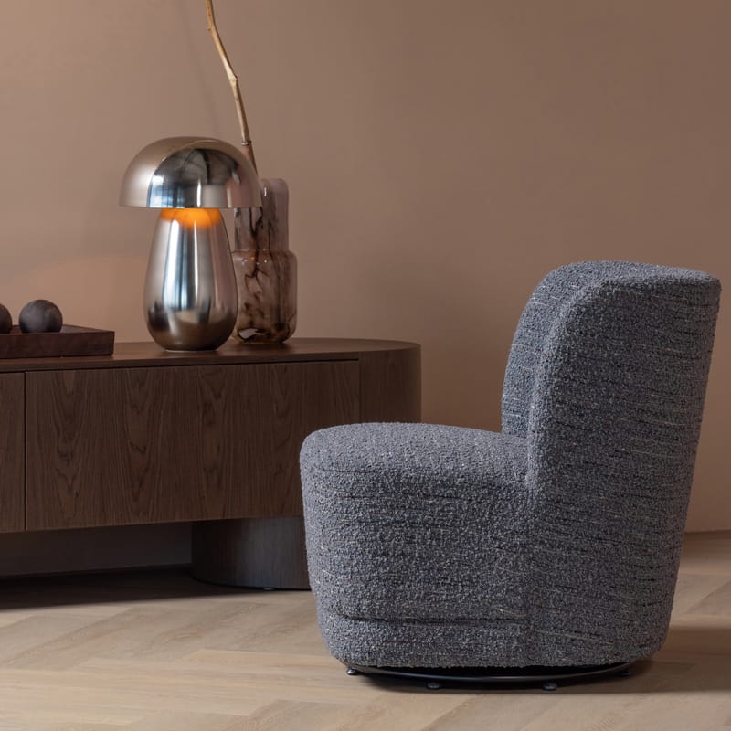 Snurrestol Atty - Grå melange - Møbler - Stoler & lenestoler - Lenestoler