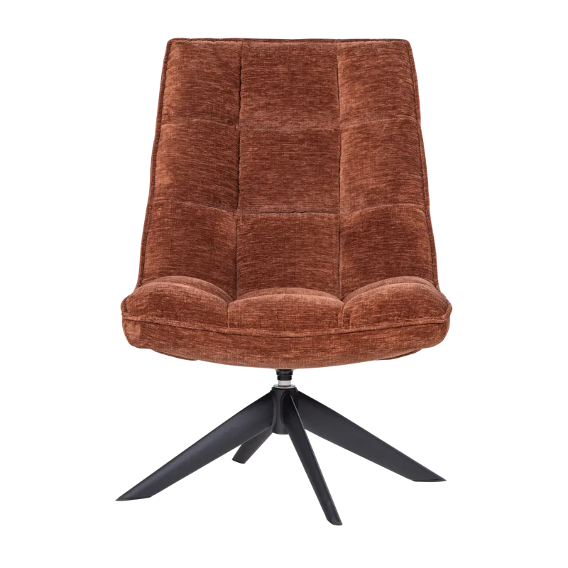 Snurrestol Jouke - Rustbrun - Møbler - Stoler & lenestoler - Lenestoler