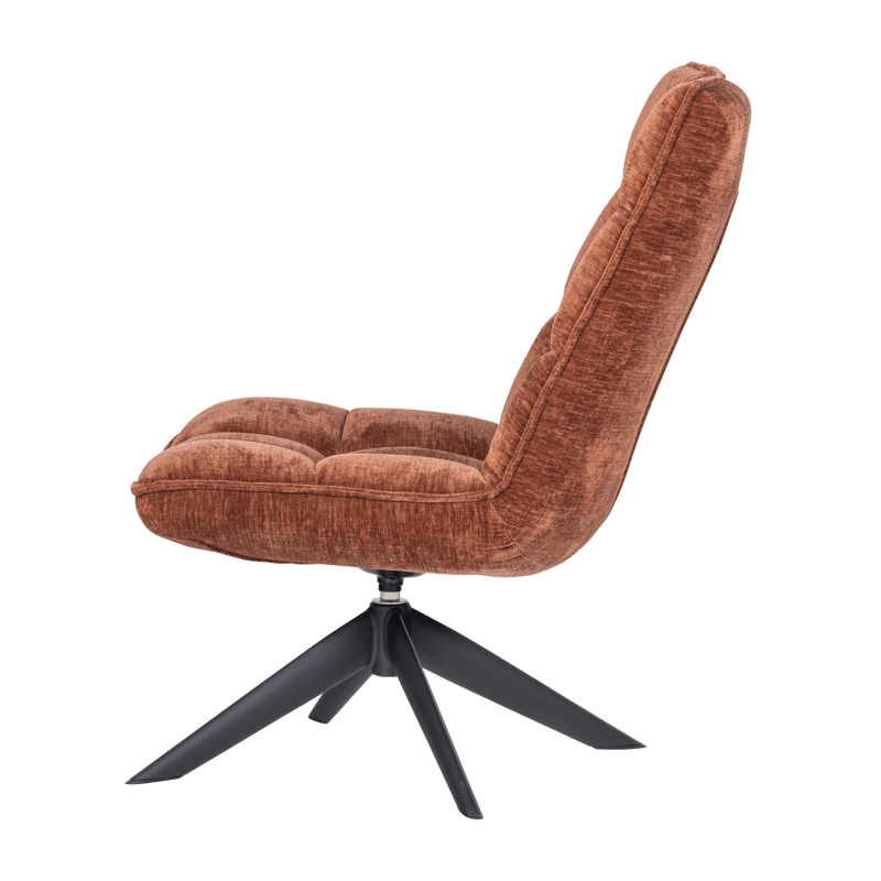 Snurrestol Jouke - Rustbrun - Møbler - Stoler & lenestoler - Lenestoler