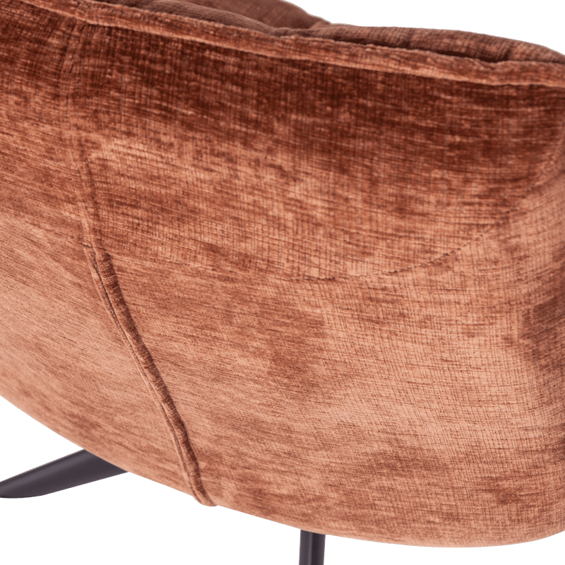 Snurrestol Jouke - Rustbrun - Møbler - Stoler & lenestoler - Lenestoler