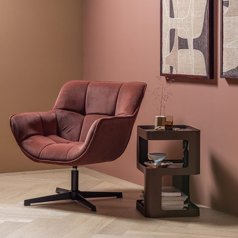 Snurrestol Wibo - Vinrød - Møbler - Stoler & lenestoler - Lenestoler