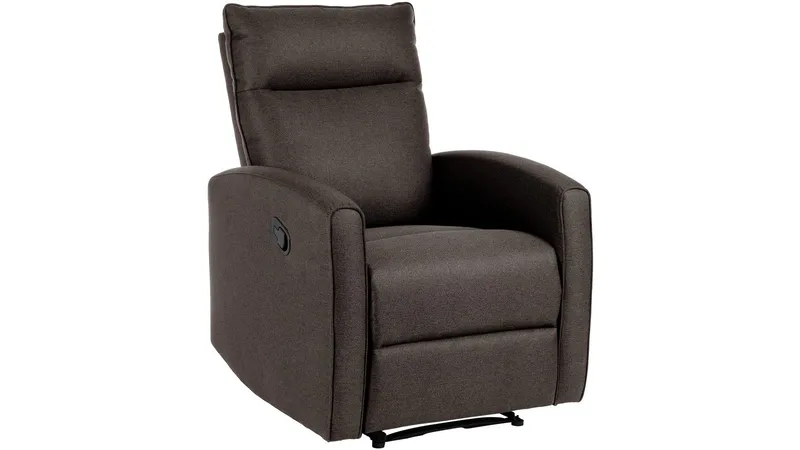 Solvane reclinerlenestol i stoff, Gråbrun