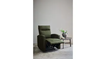 Solvane reclinerlenestol i stoff - Grønn - Møbler - Stoler & lenestoler - Lenestoler - Recliner & kinostol