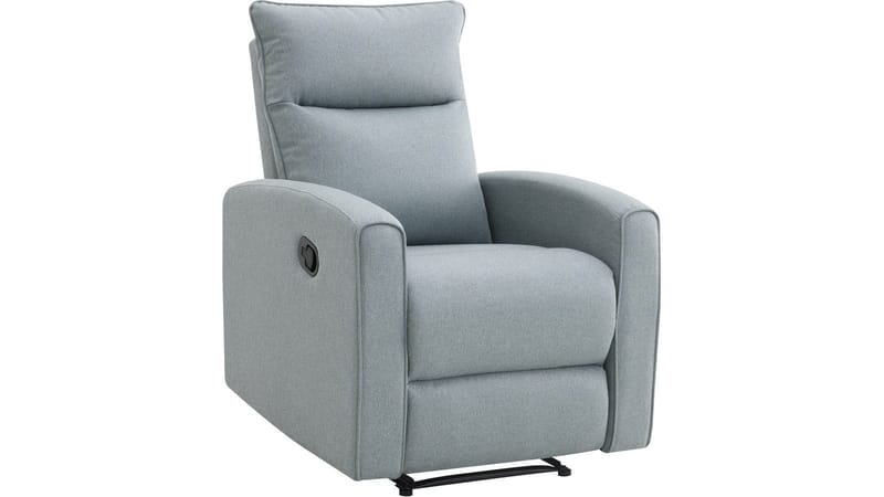 Solvane reclinerlenestol i stoff, Lyseblå