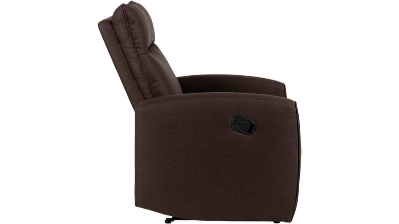 Solvane reclinerlenestol i stoff - Sjokoladebrun - Møbler - Stoler & lenestoler - Lenestoler - Recliner & kinostol