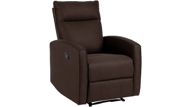 Solvane reclinerlenestol i stoff, Sjokoladebrun