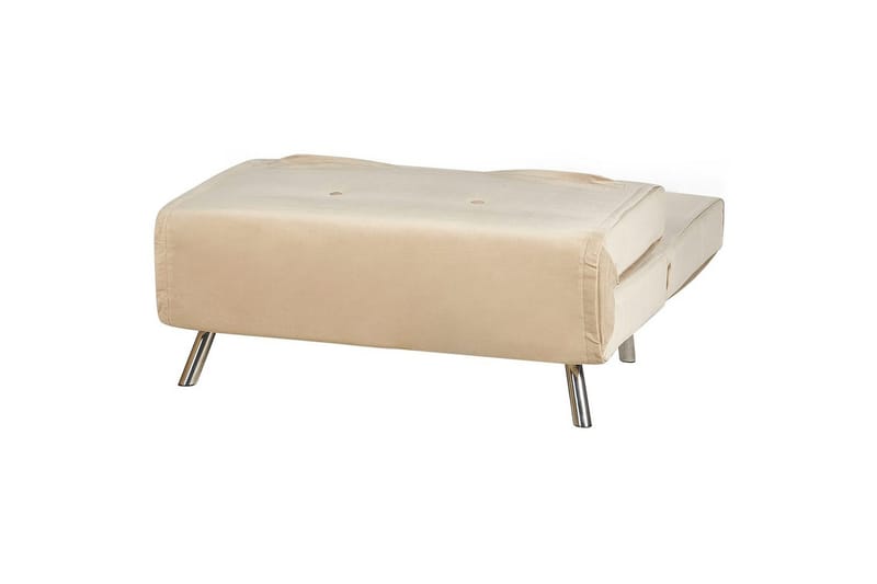 Sovesofa Farris - Beige, Sølv - Møbler - Stoler & lenestoler - Lenestoler - Sovestol