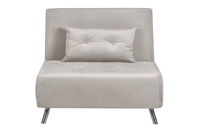 Sovesofa Farris - Grå, sølv - Møbler - Stoler & lenestoler - Lenestoler - Sovestol