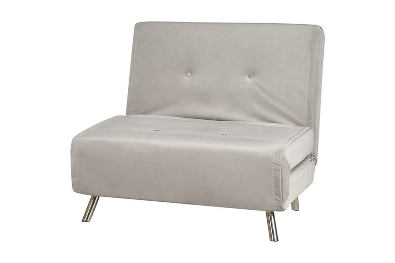Sovesofa Farris - Grå/sølv - Møbler - Stoler & lenestoler - Lenestoler - Sovestol