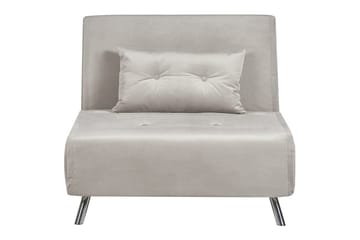 Sovesofa Farris - Grå/sølv - Møbler - Stoler & lenestoler - Lenestoler - Sovestol