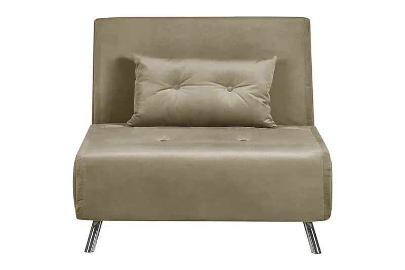 Sovesofa Farris - Grønn, Sølv - Møbler - Stoler & lenestoler - Lenestoler - Sovestol