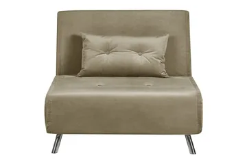 Sovesofa Farris - Grønn/Sølv - Møbler - Stoler & lenestoler - Lenestoler - Sovestol