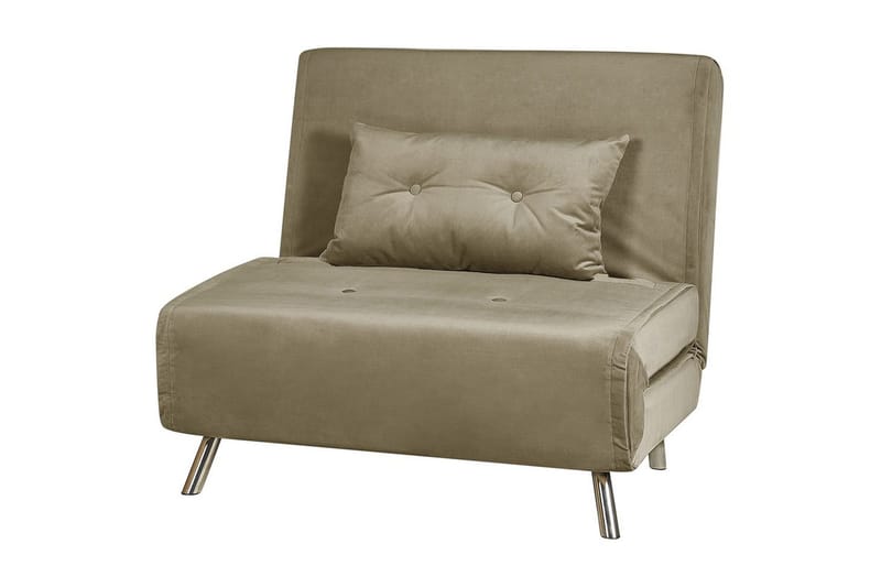 Sovesofa Farris - Grønn/Sølv - Møbler - Stoler & lenestoler - Lenestoler - Sovestol