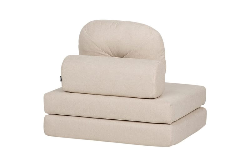 Sovesofa Olden - Beige/Polyester, 81x182 cm - Møbler - Stoler & lenestoler - Lenestoler - Sovestol