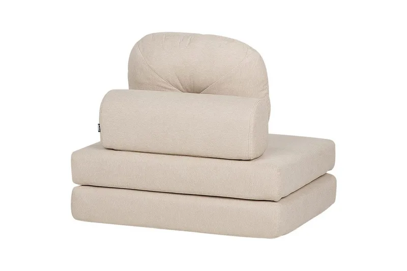 Sovesofa Olden - Beige/Polyester, 81x182 cm - Møbler - Stoler & lenestoler - Lenestoler - Sovestol