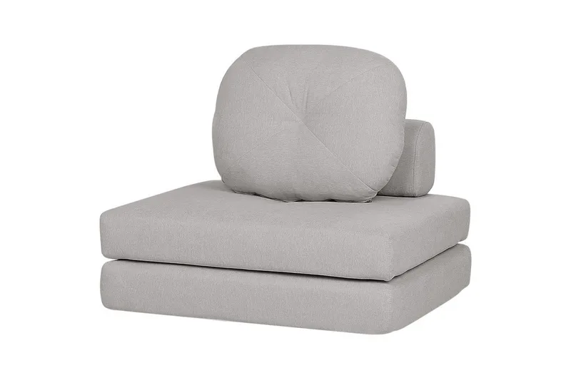 Sovesofa Olden - Grå/polyester, 81x182 cm - Møbler - Stoler & lenestoler - Lenestoler - Sovestol