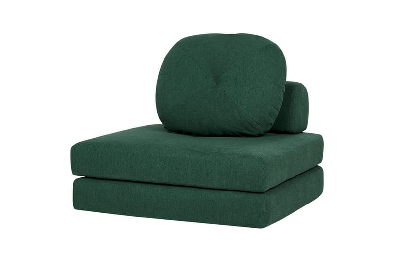 Sovesofa Olden - Grønn/Polyester, 81x182 cm - Møbler - Stoler & lenestoler - Lenestoler - Sovestol