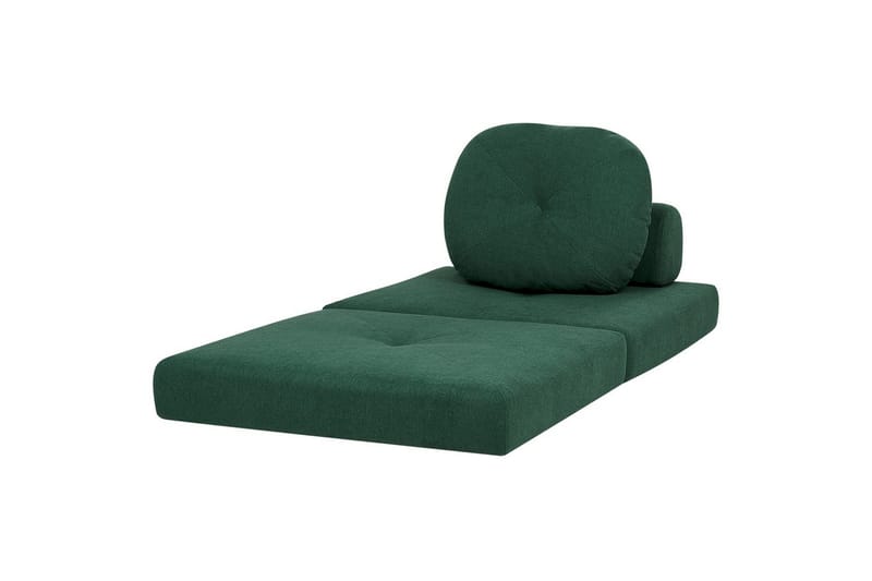 Sovesofa Olden - Grønn/Polyester, 81x182 cm - Møbler - Stoler & lenestoler - Lenestoler - Sovestol