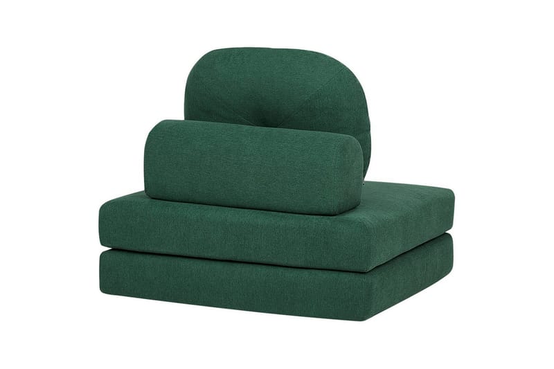 Sovesofa Olden - Grønn/Polyester, 81x182 cm - Møbler - Stoler & lenestoler - Lenestoler - Sovestol